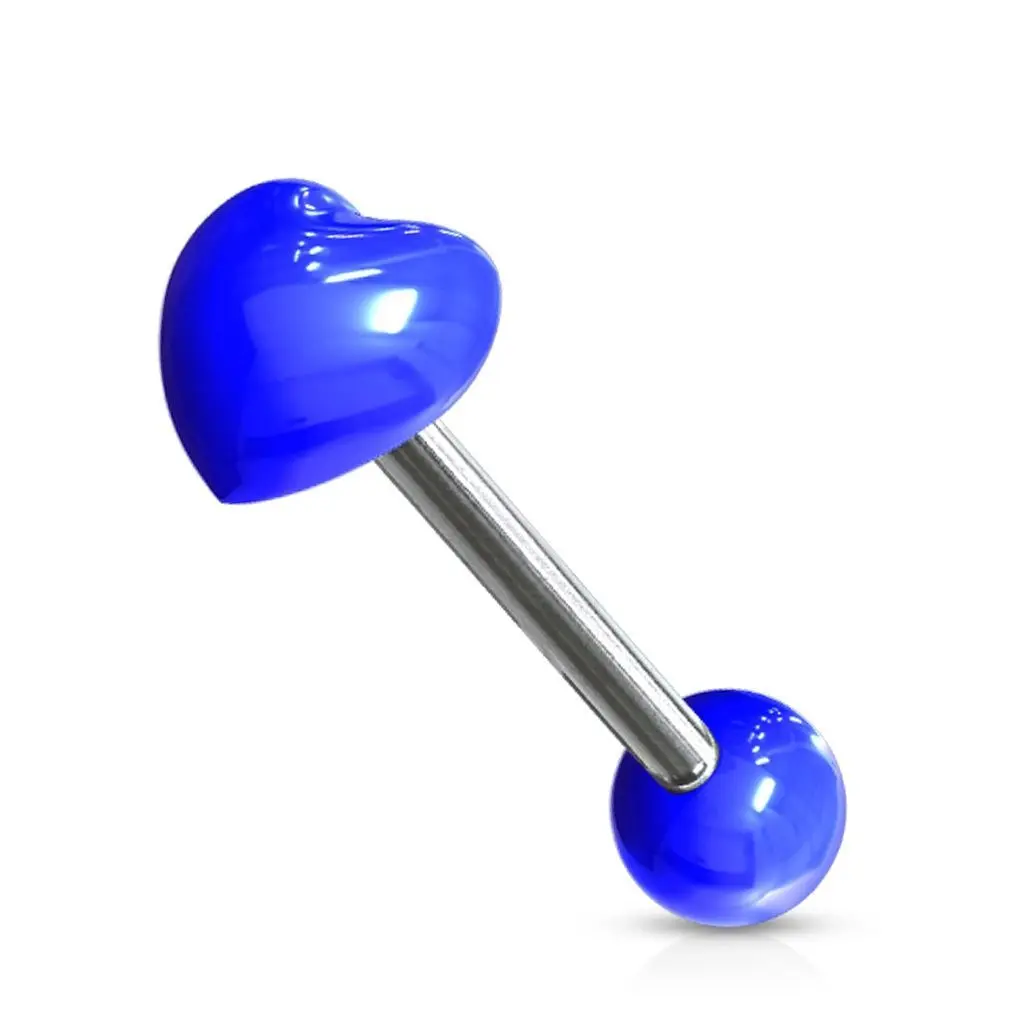 Piercing do jazyku - srdíčko