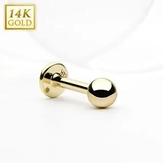 MARRE Zlatý piercing do brady - labreta, Au 585/1000