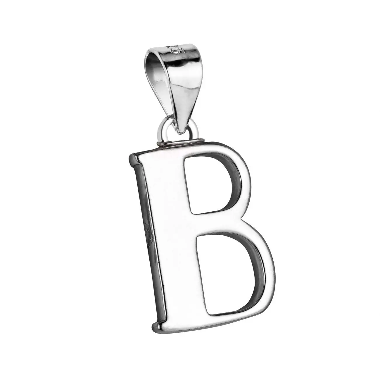 Stříbrný přívěsek - písmeno B - NB-4083-B