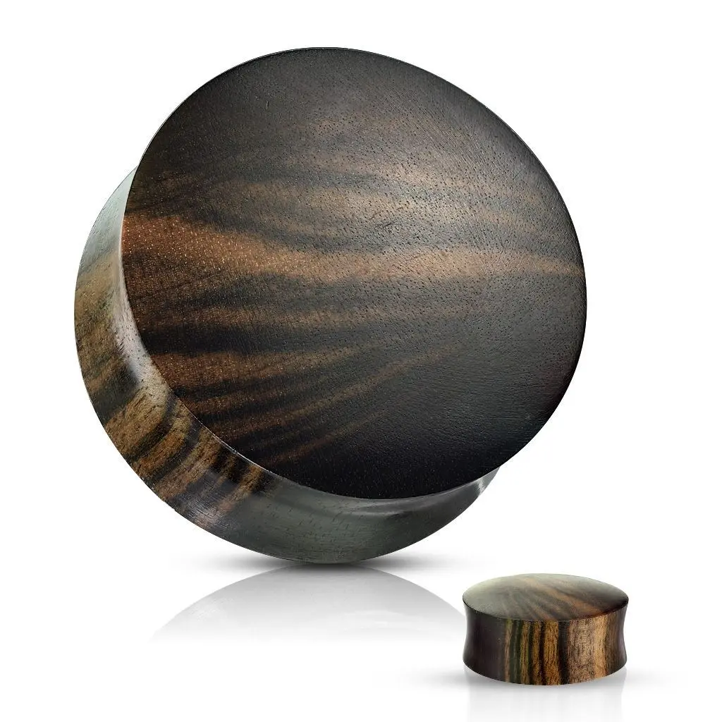 Plug do ucha Ebony wood (12 mm) - PL01266-12