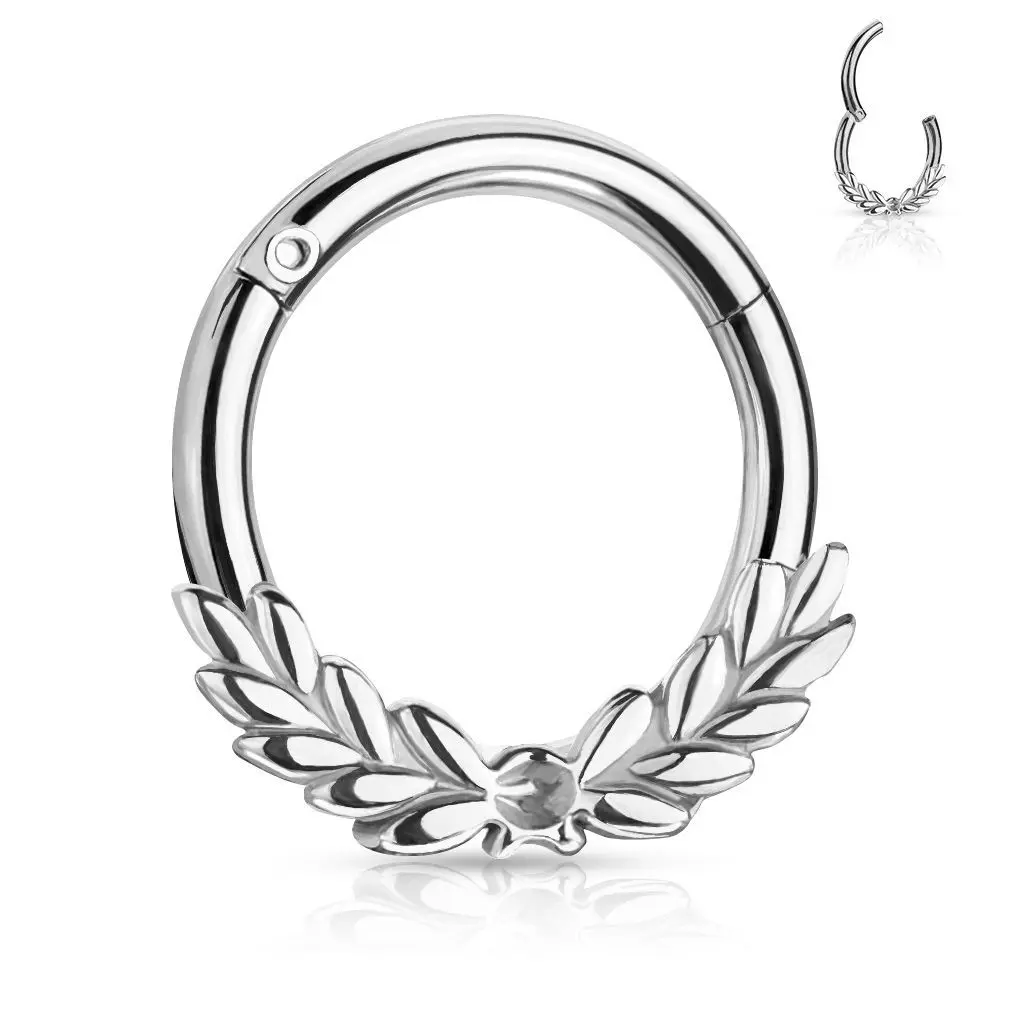 Ocelový piercing do nosu - tragus / helix / septum - NS0040-ST