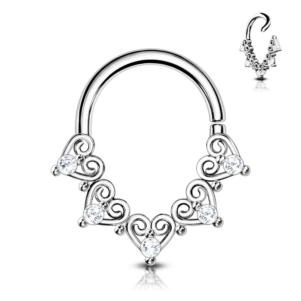 Helix / cartilage / tragus piercing 1,2 x 8 mm - NS0046ST-1208