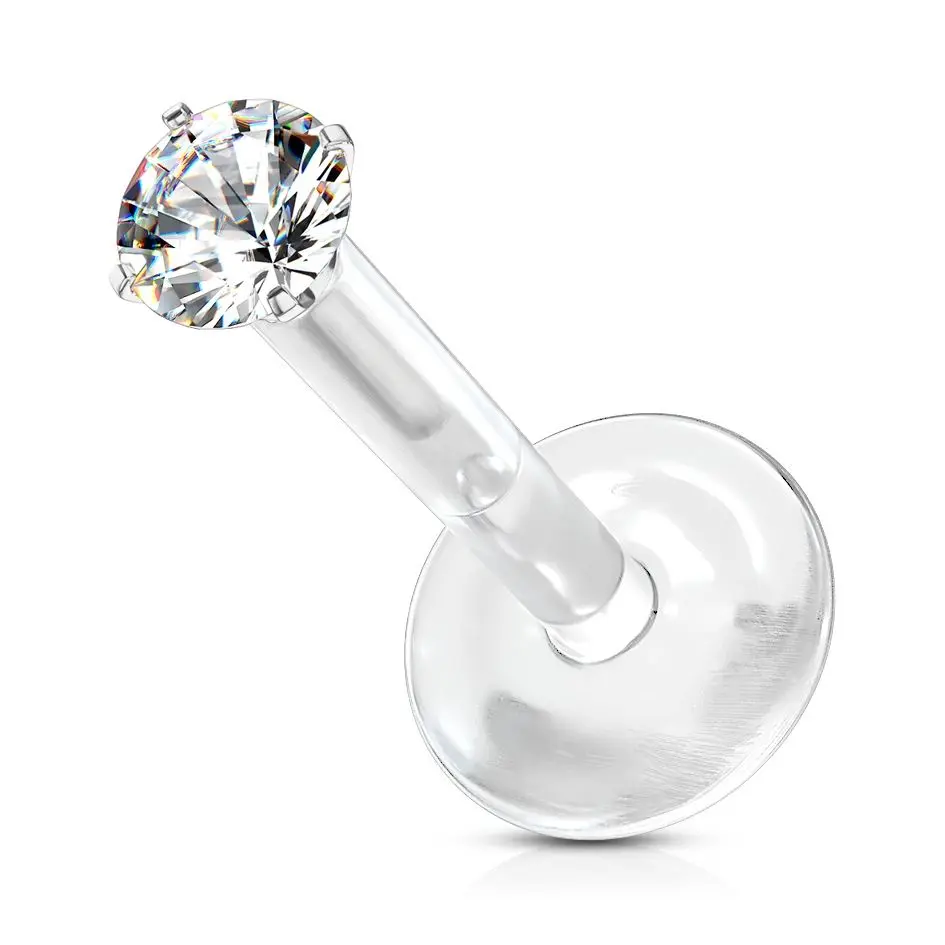MARRE BioFlex piercing do brady, 2 mm zirkon (1,2 x