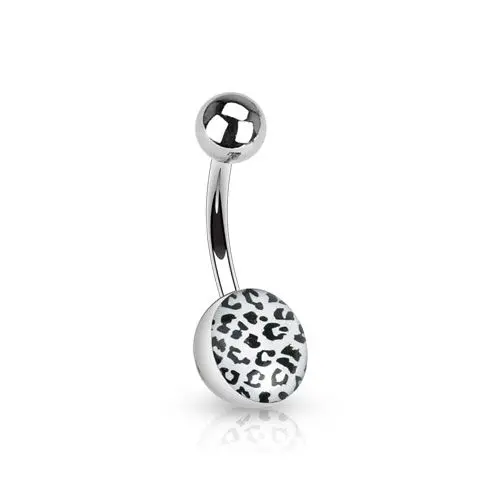 Piercing do pupíku - tygrovaný