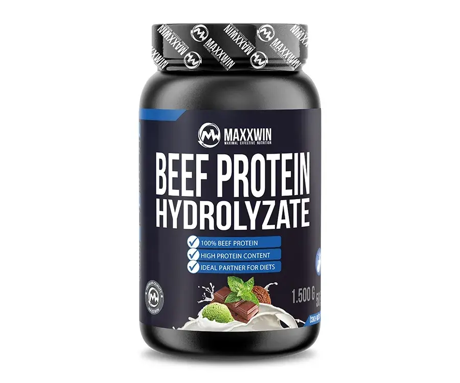 MAXXWIN BEEF PROTEIN HYDROLYZATE čoko - máta 1500 g