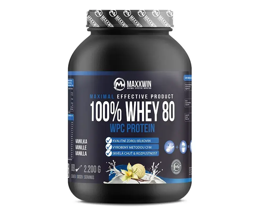 MAXXWIN PROTEIN 100% WHEY 80 vanilka 2200 g