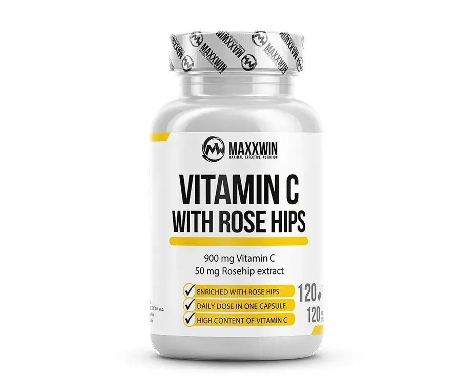 MAXXWIN VITAMIN C WITH ROSE HIPS 120 kapslí