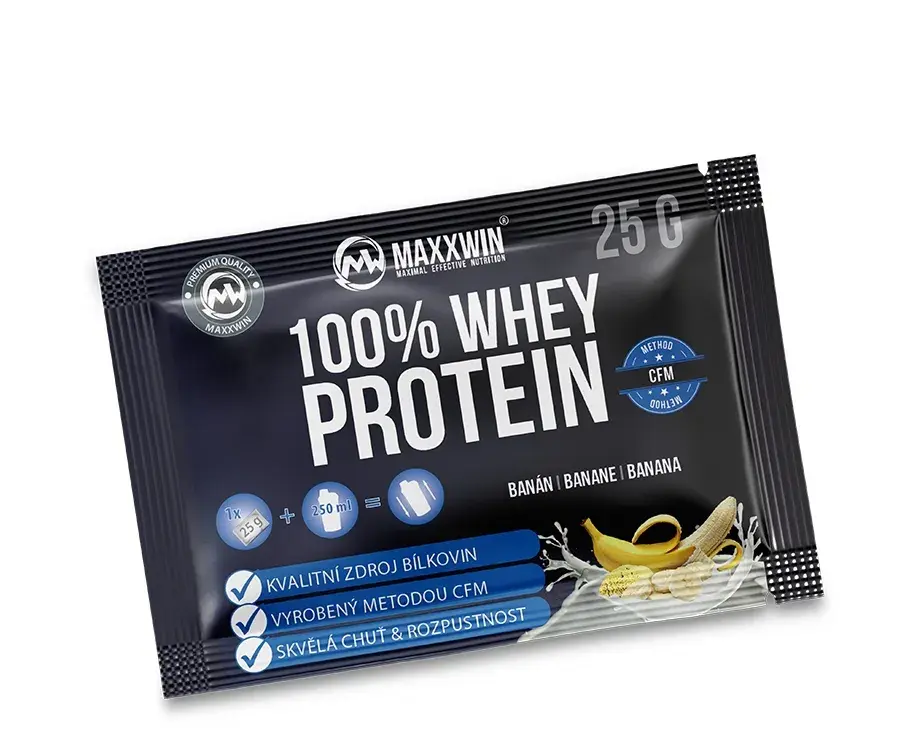 MAXXWIN PROTEIN 100% WHEY 80 banán 25 g