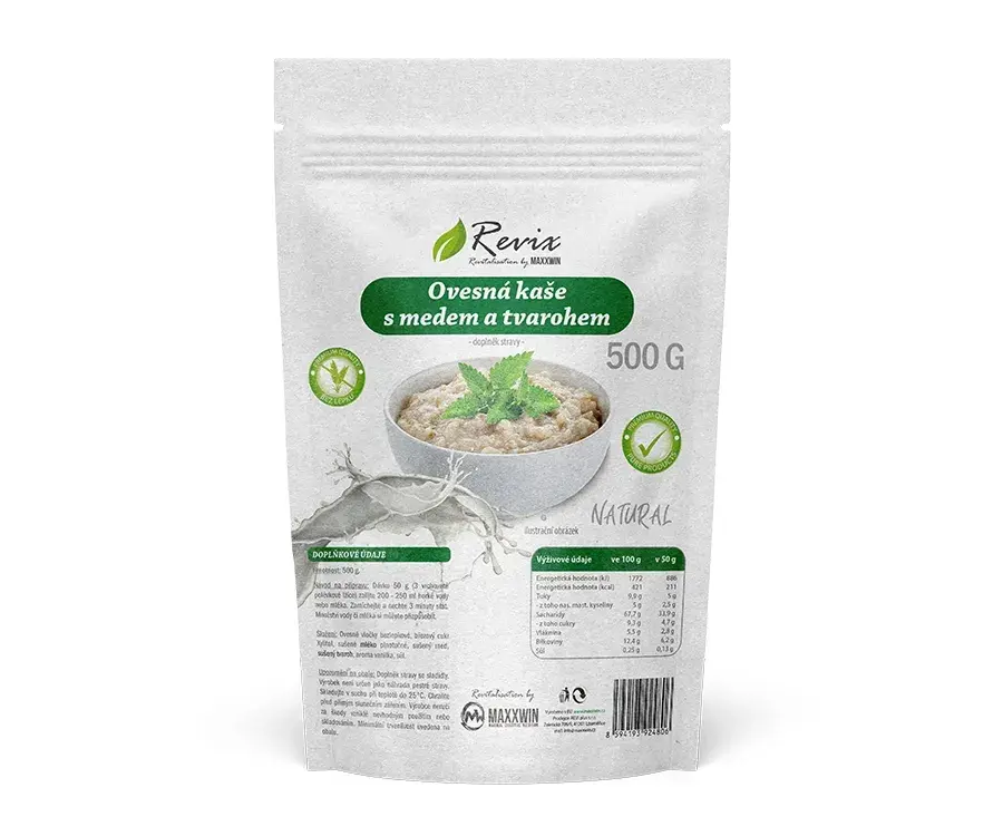 REVIX OVESNÁ KAŠE S MEDEM A TVAROHEM natural 500 g