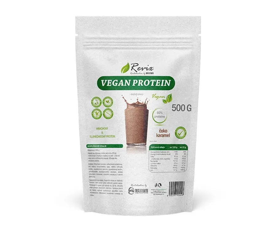 REVIX VEGAN PROTEIN čoko - karamel 500 g