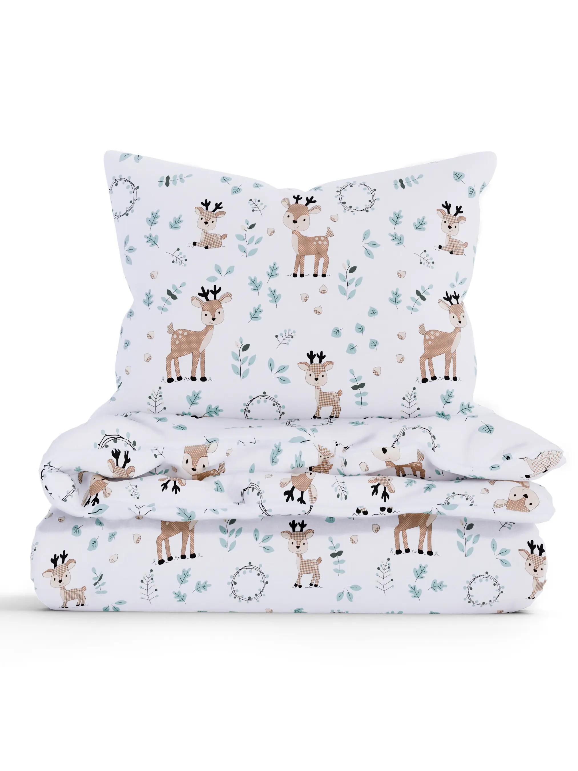 MKLuzkoviny.cz Bavlněné povlečení Renforcé -  Bambi- 140 × 200 cm - 70 x 90 cm