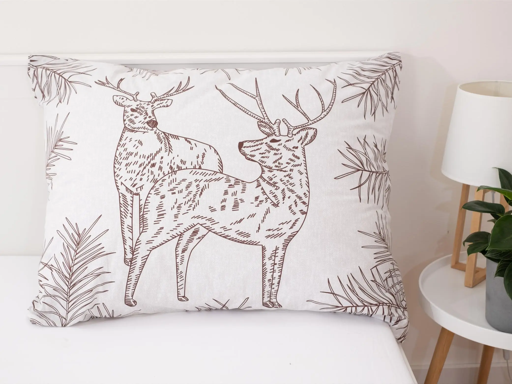 MKLuzkoviny.cz Bavlněný povlak na polštář Renforcé 70 x 90 cm - Jeleni