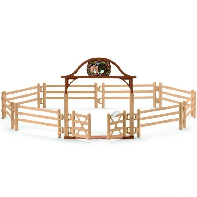 Schleich - Jezdecký klub, Ohrada pro koně se vstupní branou