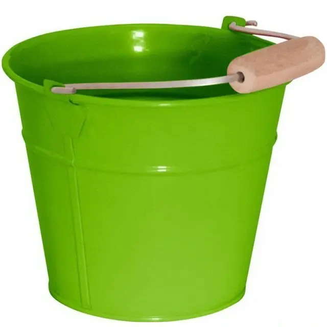 Woody Zahradní kyblík - zelený, kov
