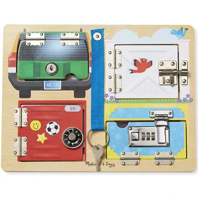 Puzzle motorické - Se zámky a klíčem (M&amp;D)