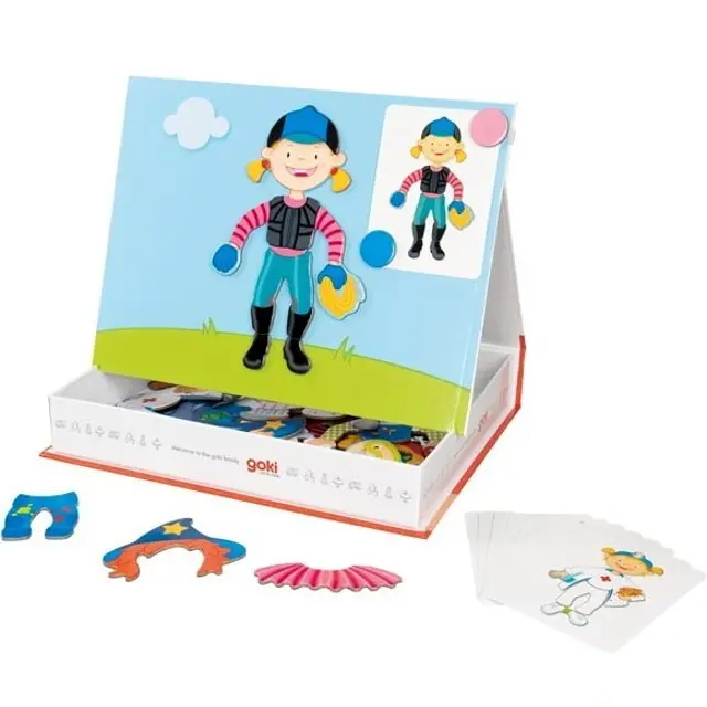 Puzzle magnetické - Kniha, Převleky holka (Goki)
