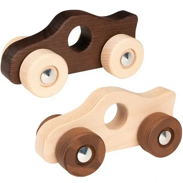 Auto - Závodní Eko Nature dřevěné, 1ks (Goki)