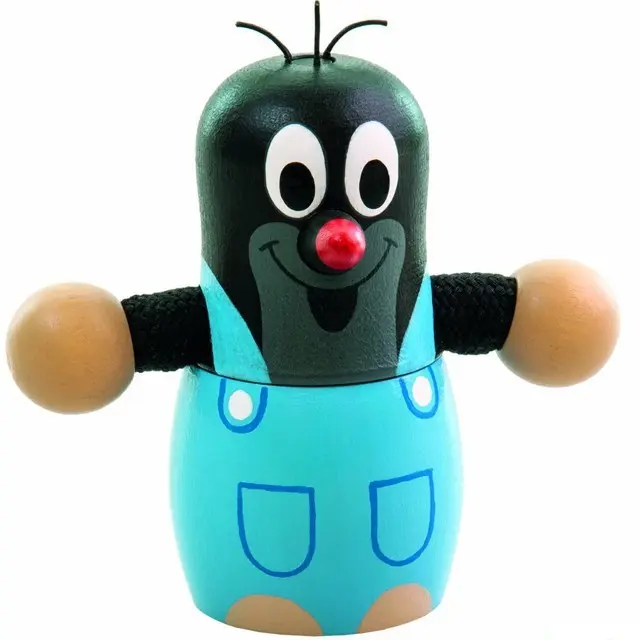 Pokladnička Krtek 10cm dřevěná - Detoa