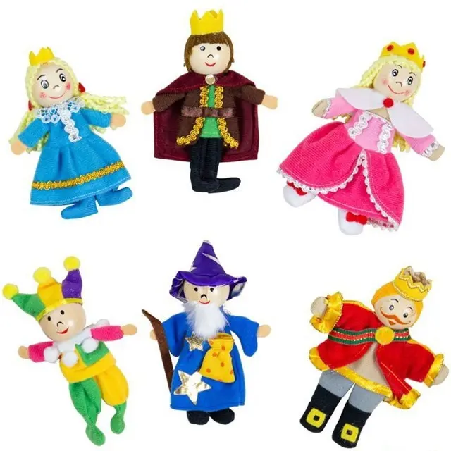 Prstoví maňásci - Královská rodina set, 6ks (Bigjigs)
