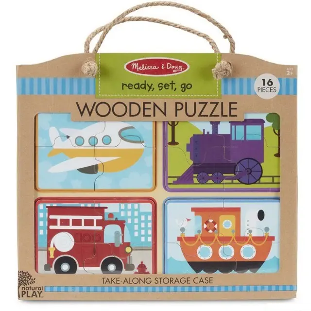 Puzzle pro nejmenší - Na desce, Doprava na cestu, 16ks (M&amp;D)