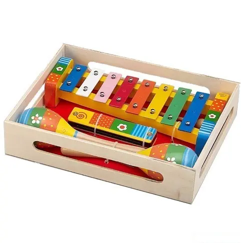Hudba - Muzikální set, Květiny, 3 nástroje (Woto)
