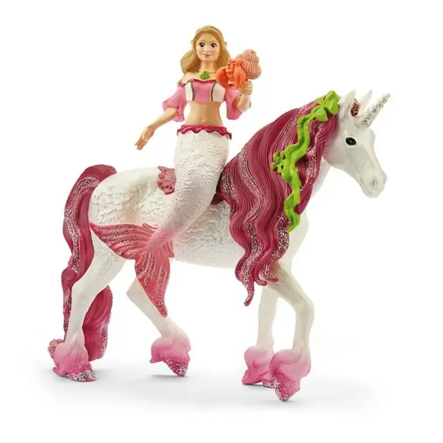 Schleich - Bayala, Mořská panna Feya na podvodním jednorožci