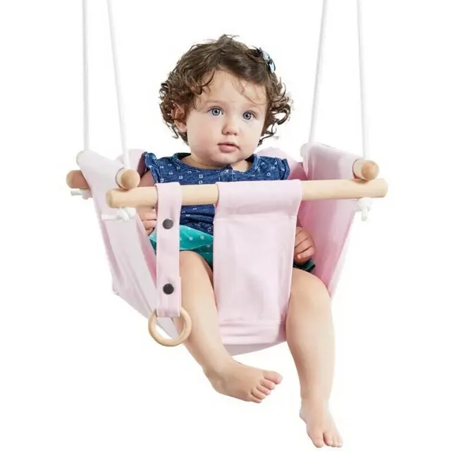Houpačka - Dětská textilní 100% bavlna růžová (2Kids Toys)