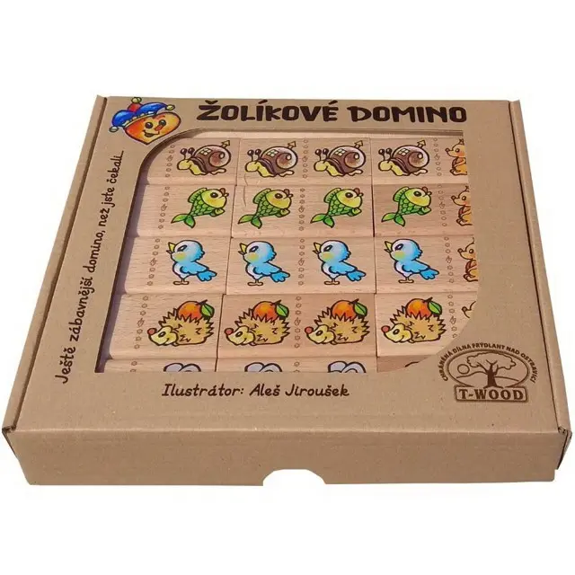 Domino - Masiv, Žolíkové zvířátka, 28ks