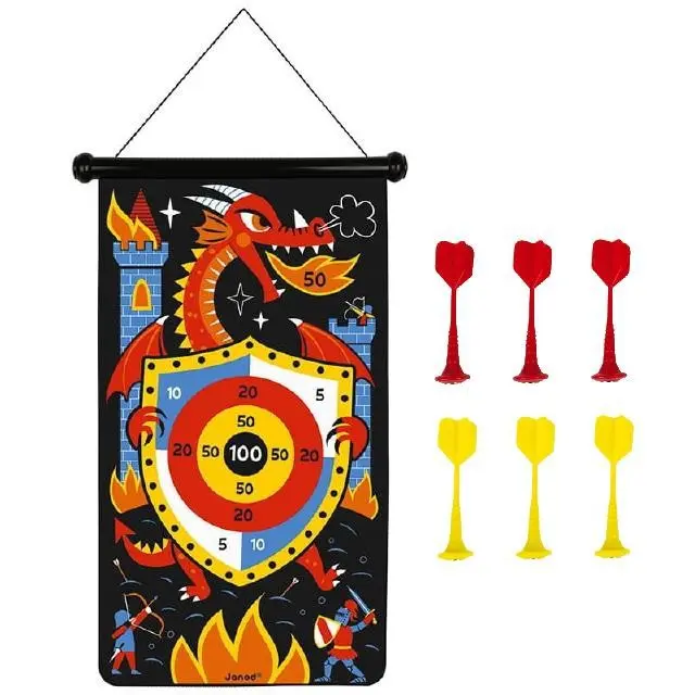 Šipky magnetické - Magnetický terč Draci (Janod)