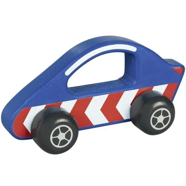 Auto - Dřevěná závodnička modrá do ruky (Goki)