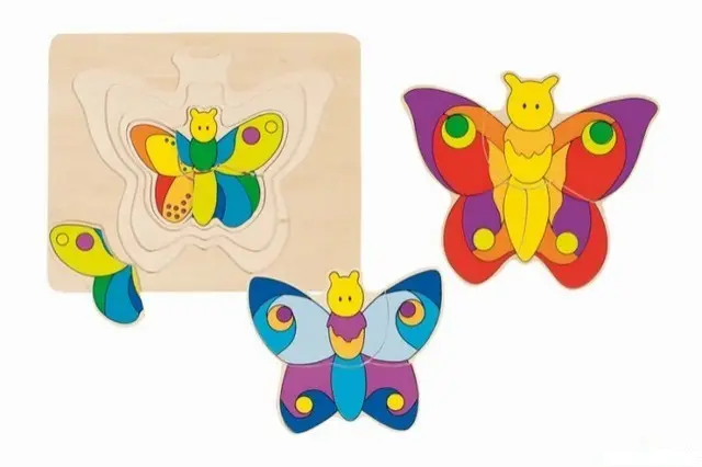 Goki Puzzle Motýl, vícevrstvé