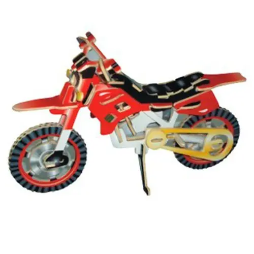 3D Puzzle barevné - Terénní motorka