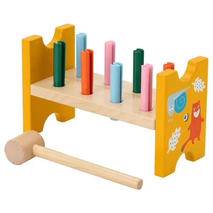 Zatloukačka - Dřevěná UPPSTA, 8 kolíků (Ikea)