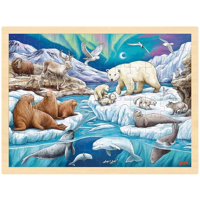 Dřevěné puzzle Polární noc - puzzle z kategorie 60 – 300 dielikov