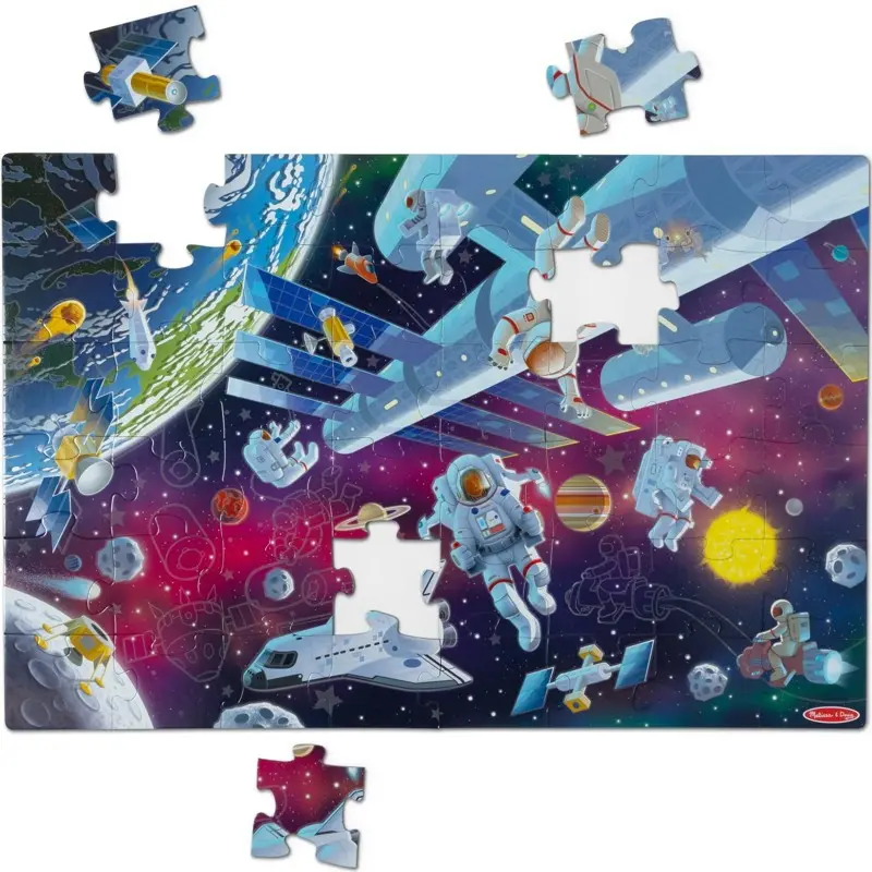 Puzzle podlahové - Vesmírné svítící ve tmě (M&amp;D)