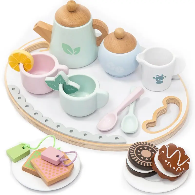 Nádobí dětské - Čajový set, Dřevěný (UMU)