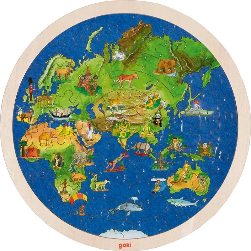 Puzzle - Zemeguľa - puzzle z kategorie Maxi dieliky