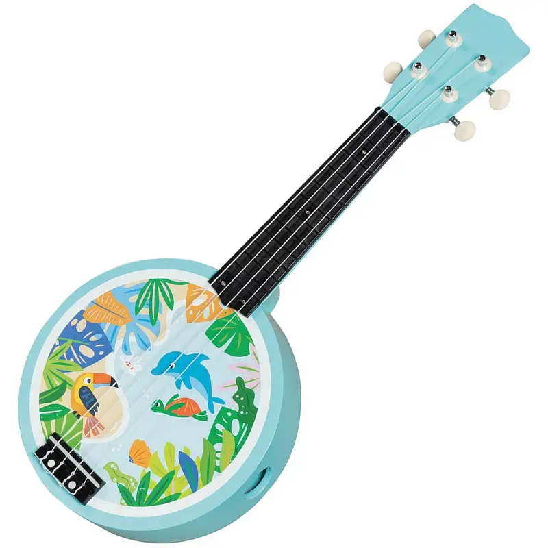 Hudba - Banjo dřevěné, 4 struny (Goki)