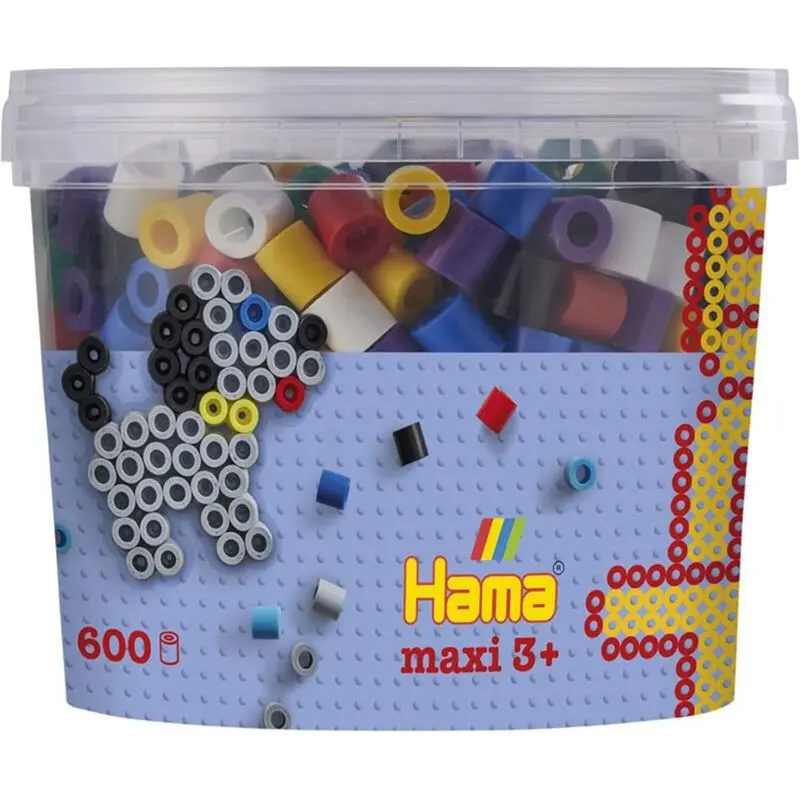 HAMA Korálky MAXI v tubě - 600 ks (základní barvy)
