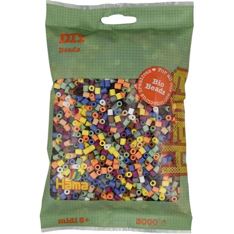 Zažehlovací korálky BIO mix 3000ks Hama 191-197