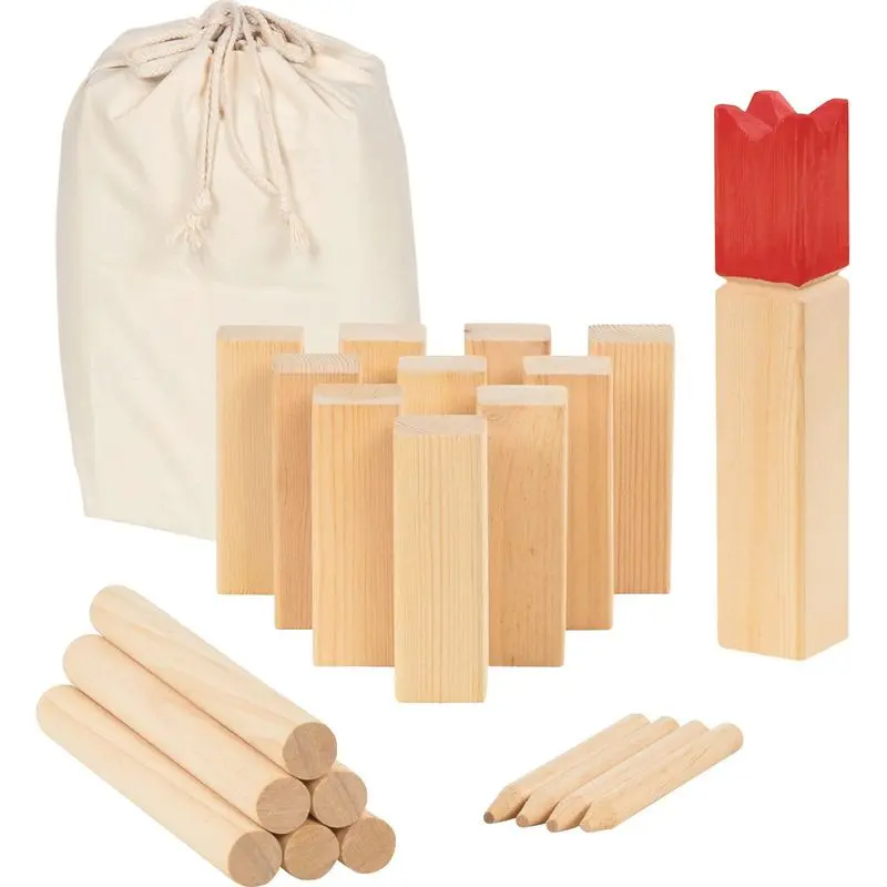Kubb - Vikingské šachy, malé červený král (Goki)