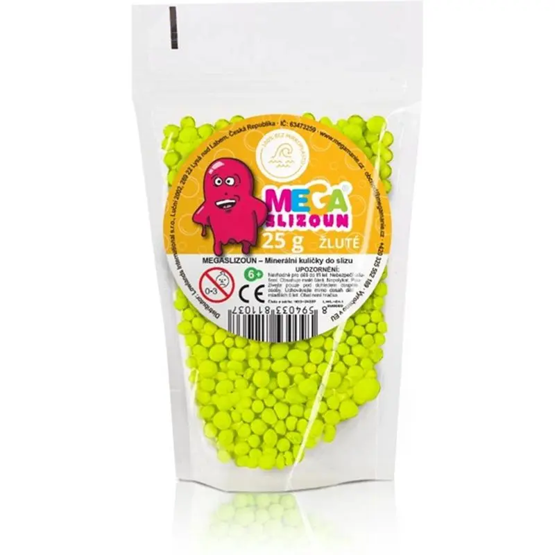 Megaslizoun - Kuličky do slizu, Žluté, 25 g