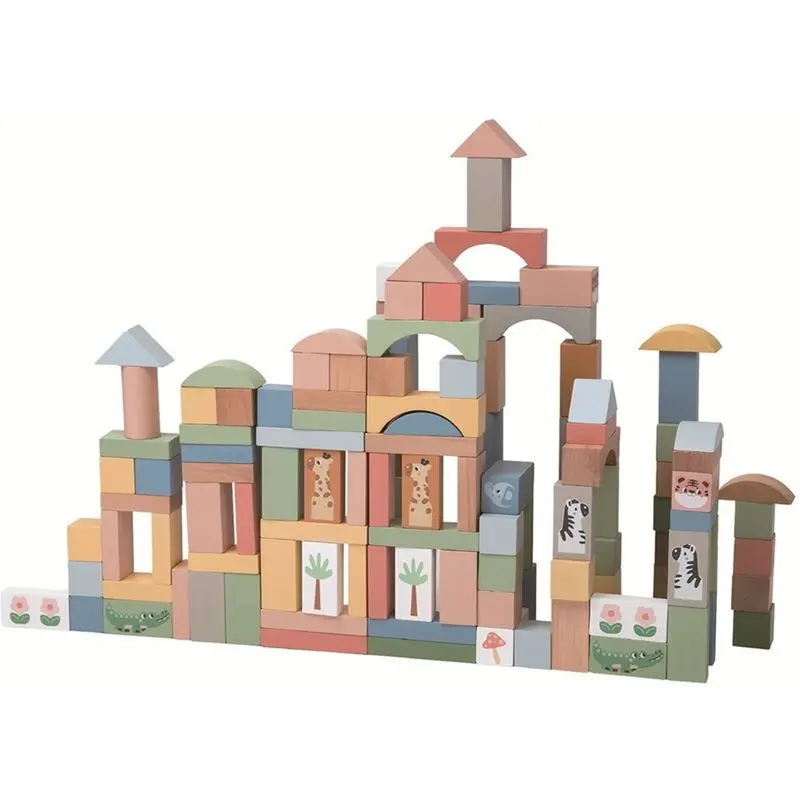 2Kids Toys Safari kostky se zvířátky - 120 ks