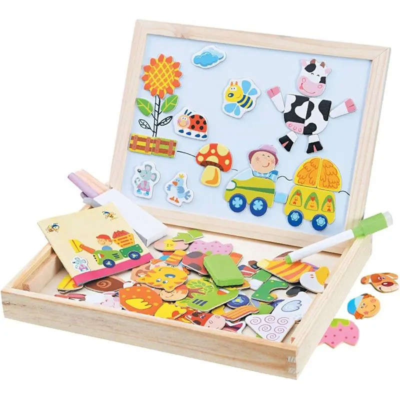 2KIDS TOYS Magnetická tabulka farma 102 kusů