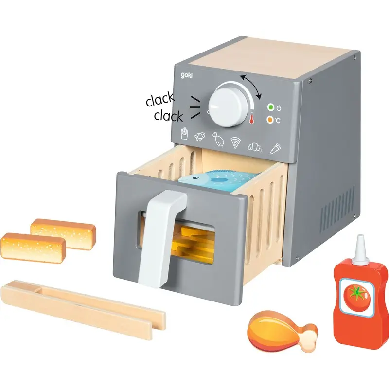 Kuchyň - Horkovzdušná fritéza dřevěná s doplňky (Goki)