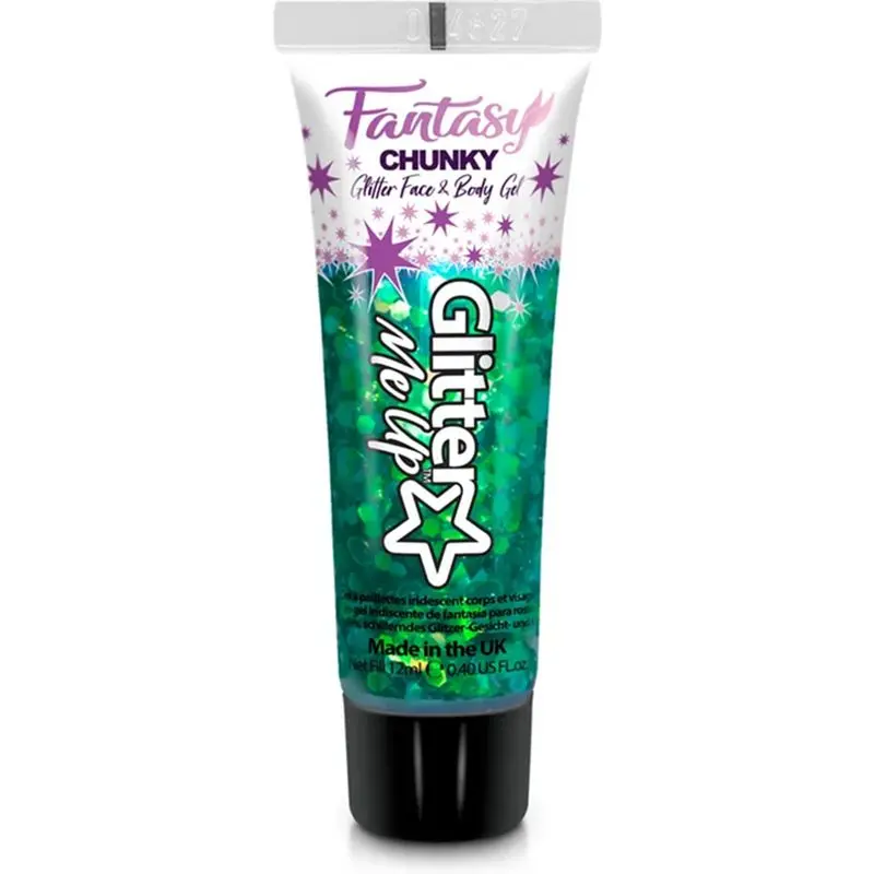 PaintGlow - Třpytky gelové, 12ml Fantasy zelené