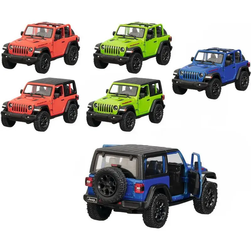 Kovový model - Auto Jeep Wrangler maskáč (2018), 1:34, 1ks