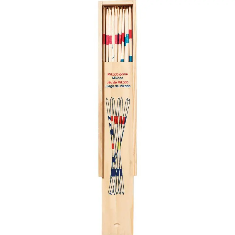 Společenská hra - Mikádo dřevěné v krabičce, 18cm (Goki)