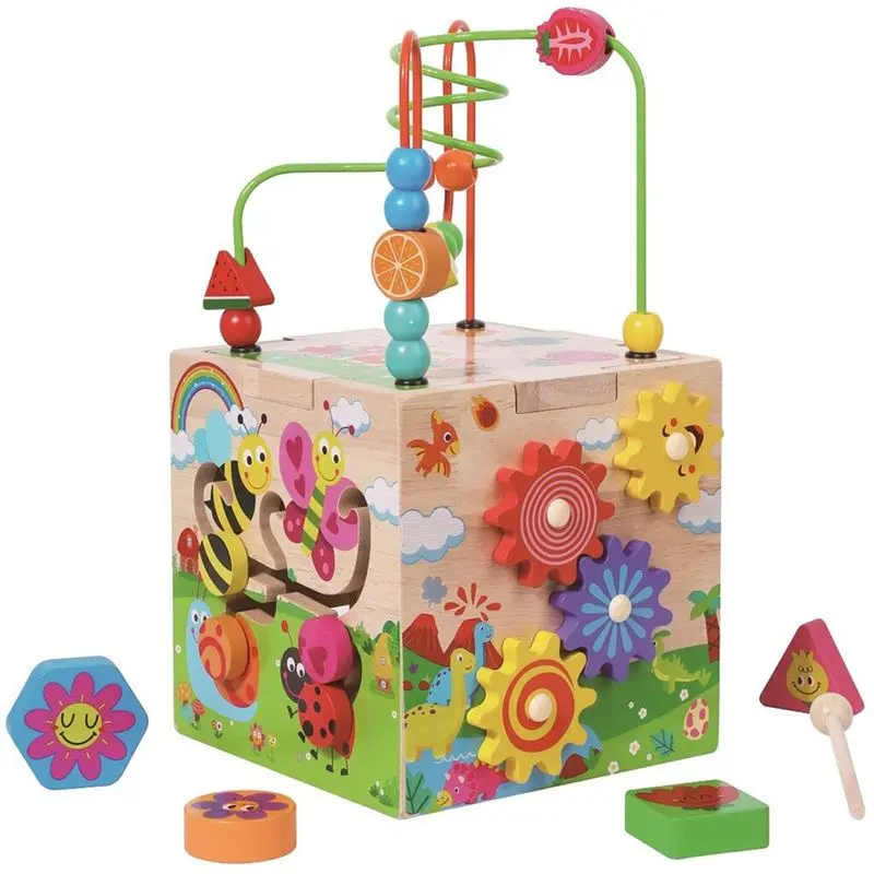 2Kids Toys Motorická kostka s labyrintem - Veselá zvířátka