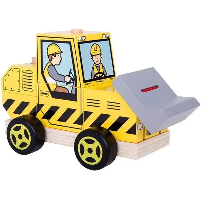 Auto skládací - Buldozer (Bigjigs)